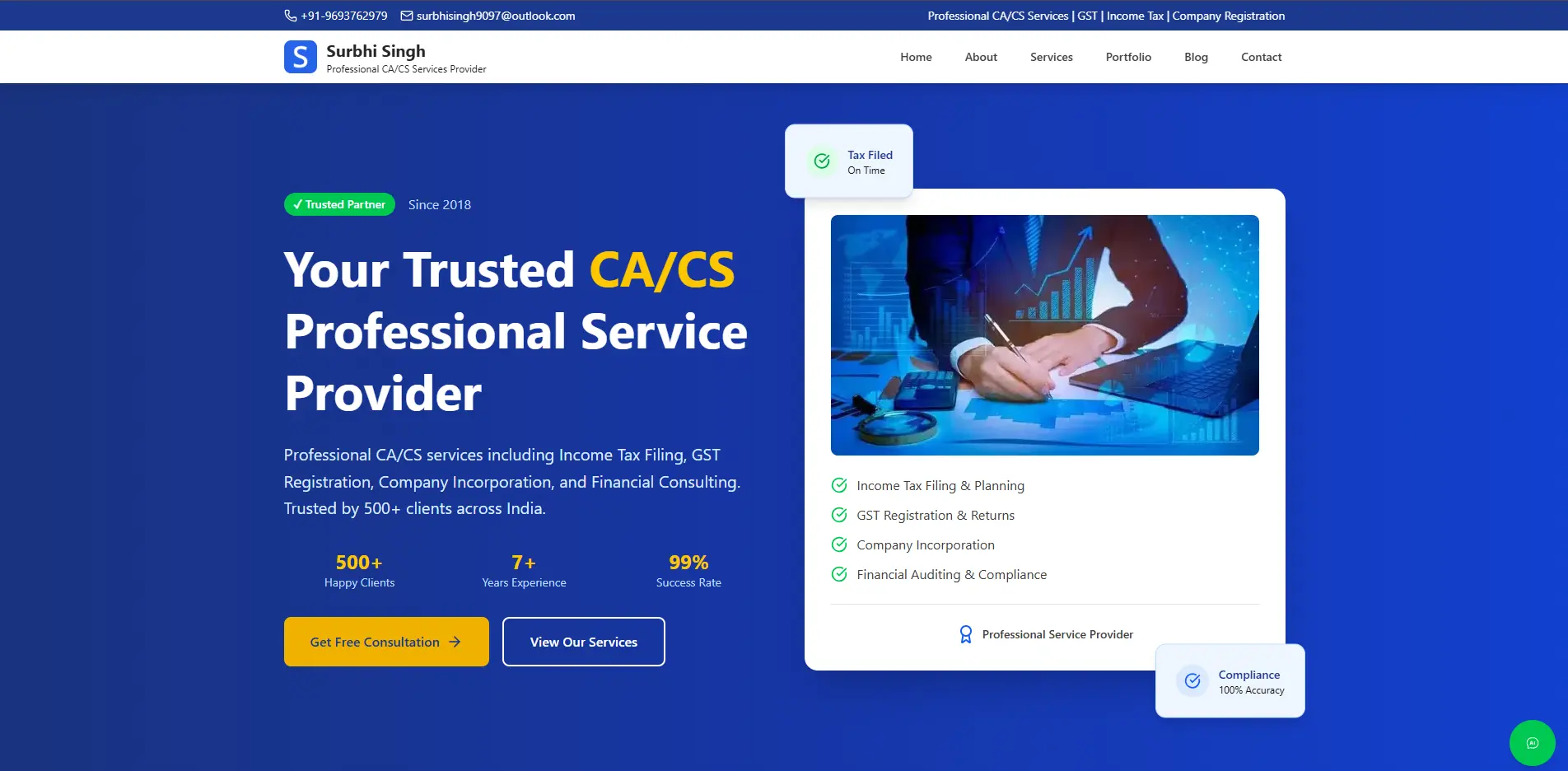 Surbhi Professional CA/CS Provider