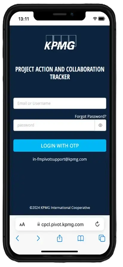 KPMG PACT mobile view